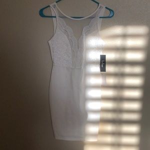 White LuLu’s Bodycon Dress